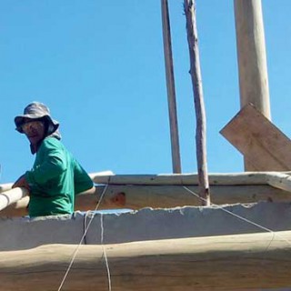 Travail sur la toiture