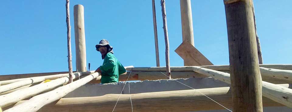 Travail sur la toiture